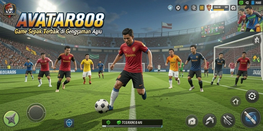 Gameplay sepak bola yang mendebarkan dan realistis di AVATAR808.