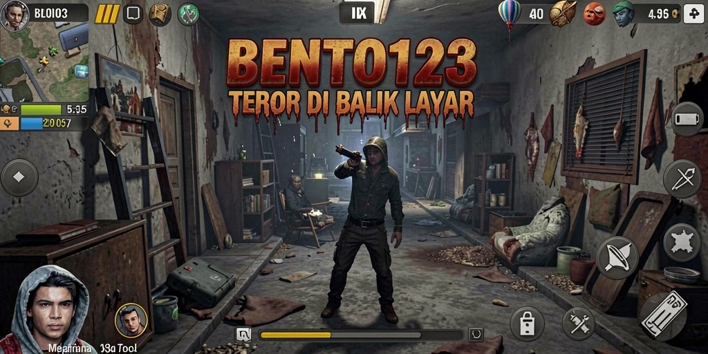 Gameplay BENTO123 yang menakutkan dengan suasana mencekam.