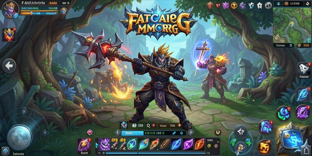 Screenshot utama FATCAI99 menampilkan aksi seru di dunia MMORPG.