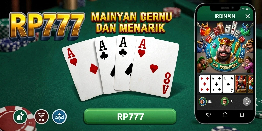 Tampilan gameplay seru RP777 dengan karakter dan efek visual menawan.