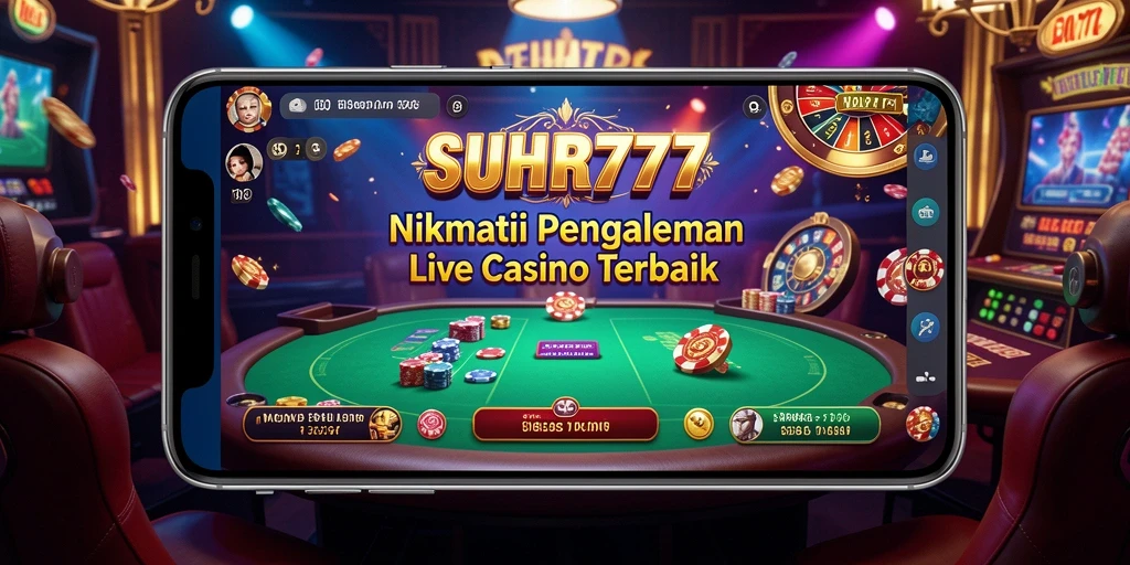 Screenshot gameplay Live Casino SUHU777 dengan dealer real-time.