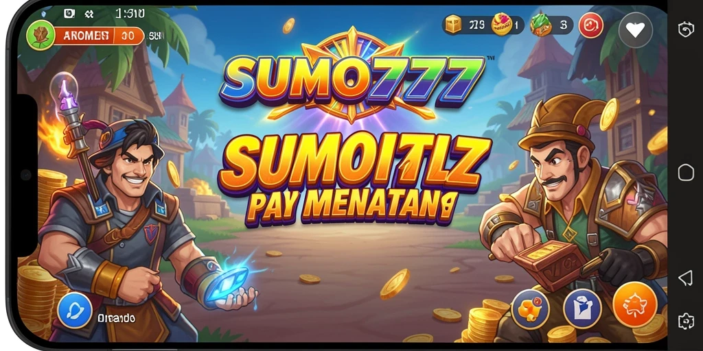 Tampilan gameplay SUMO777 yang seru dan menantang di arena Arcade.