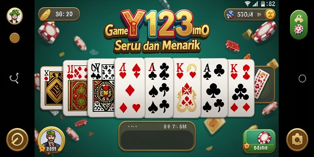 Tampilan gameplay seru dalam permainan Domino YY123.
